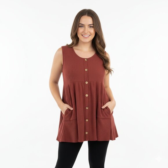 Entro size medium burgundy boho top - Picture 1 of 5